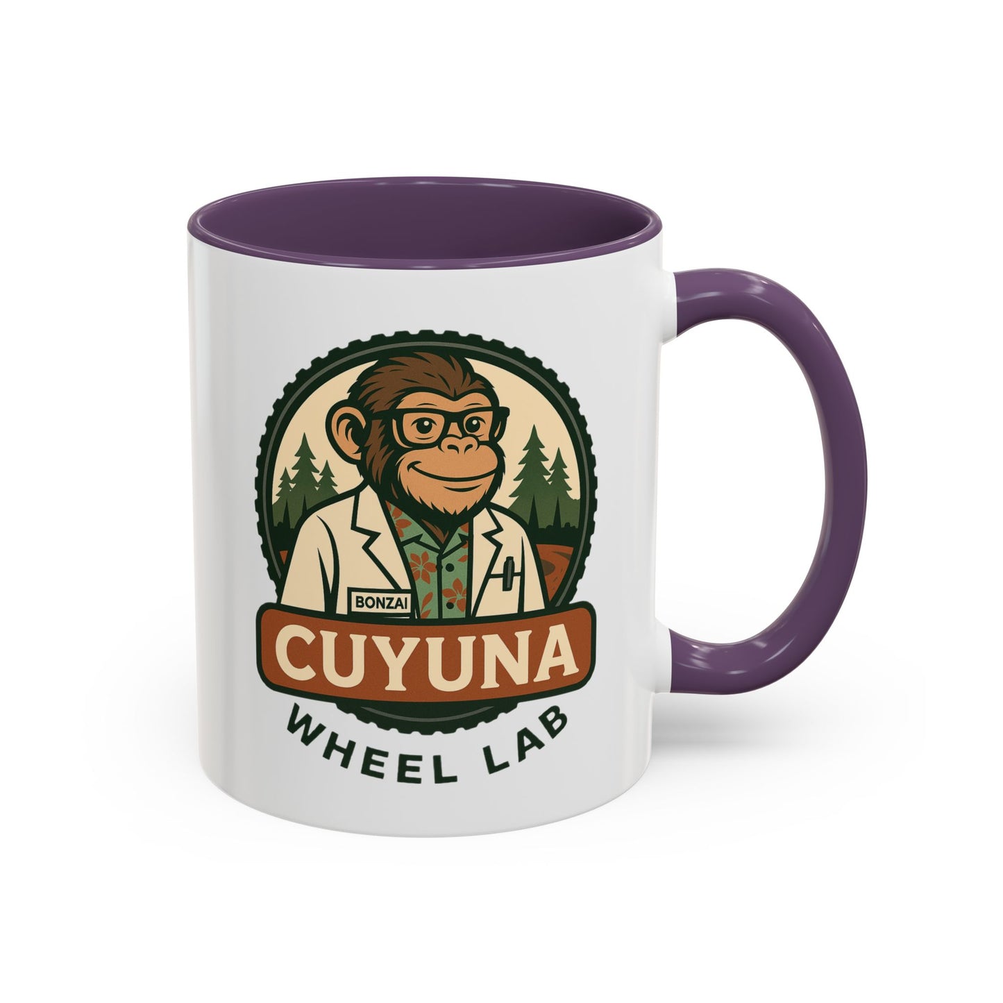 Cuyuna Wheel Lab Accent Coffee Mug - Perfect for Cyclists, Outdoor Enthusiasts, Gifts, Home Brewing, Campfire Mugs, Adventure