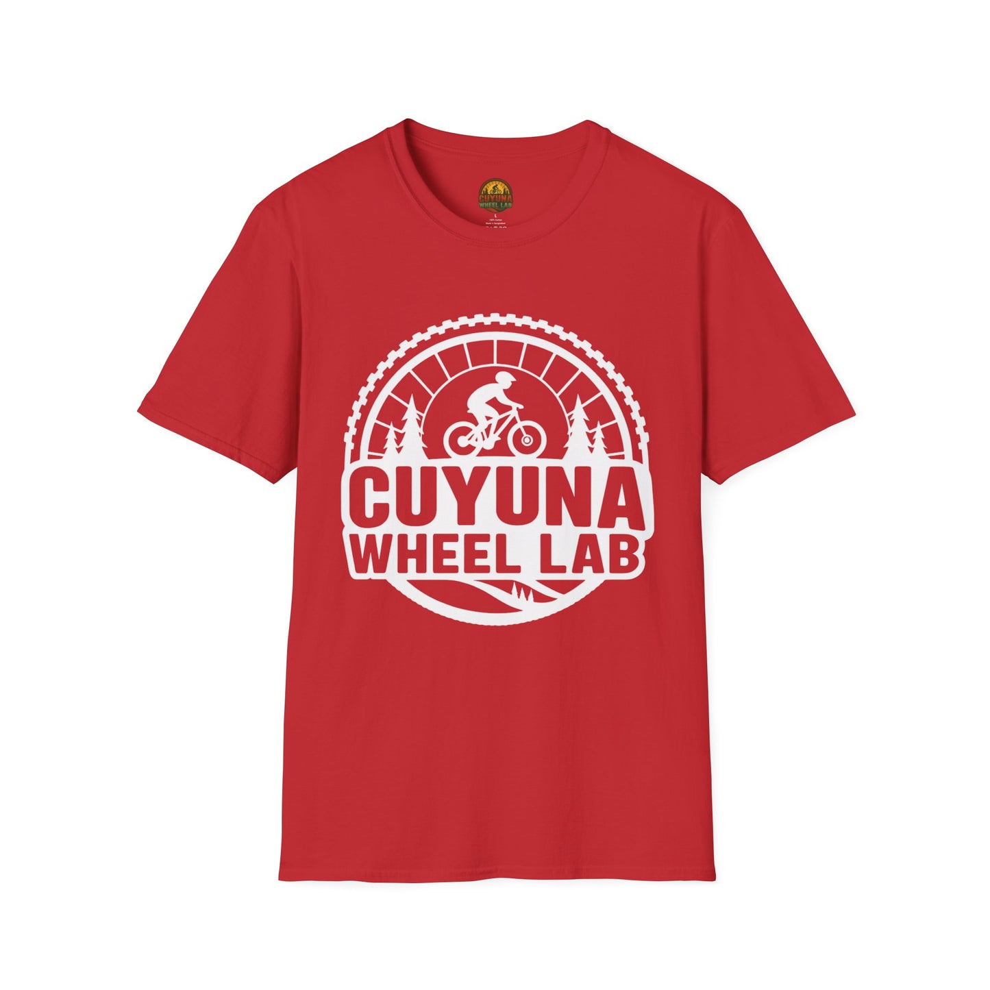 Cuyuna Wheel Lab T-Shirt, Unisex Cycling Shirt, Biking Gift, Mountain Bike Tee, Outdoor Adventure Apparel
