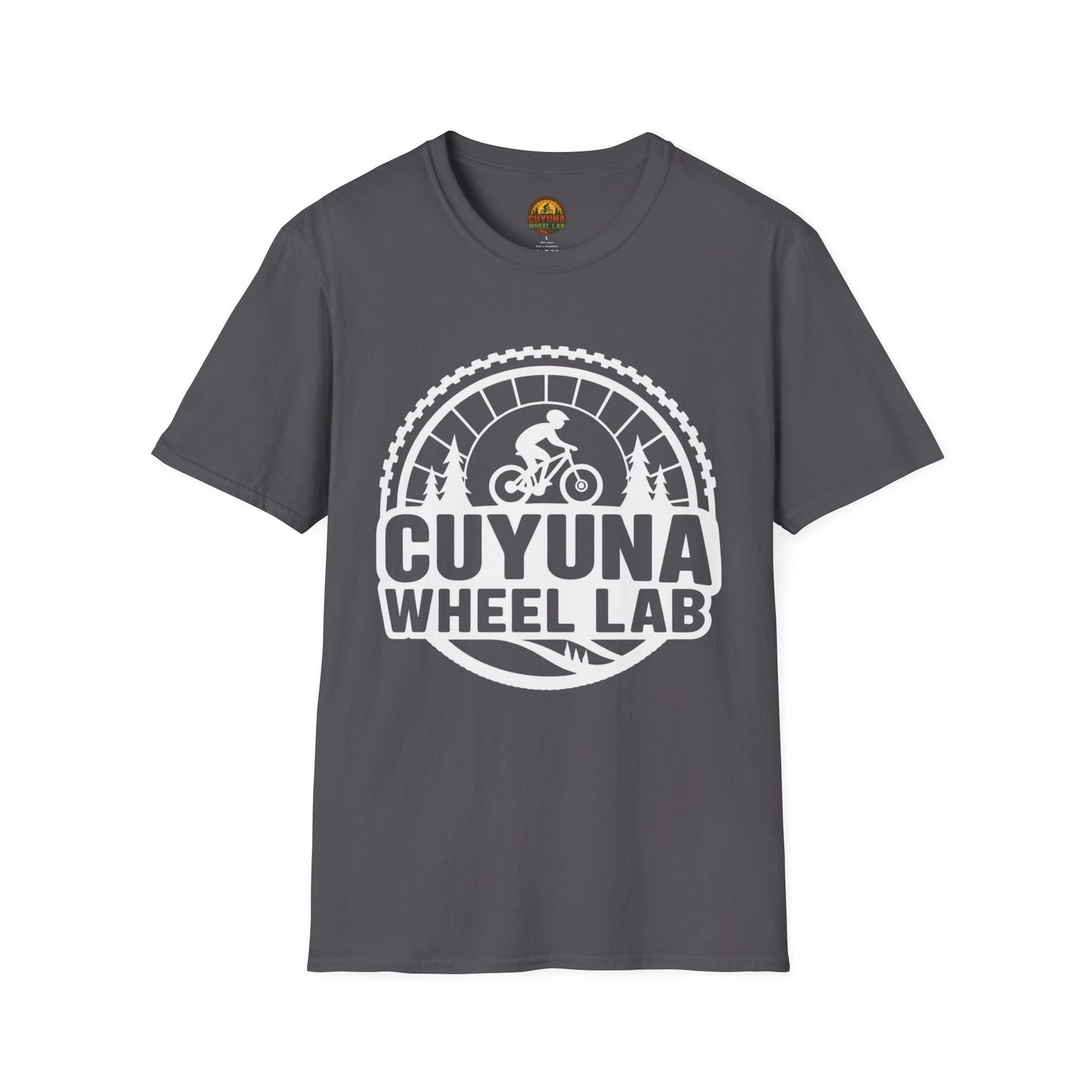 Cuyuna Wheel Lab T-Shirt, Unisex Cycling Shirt, Biking Gift, Mountain Bike Tee, Outdoor Adventure Apparel