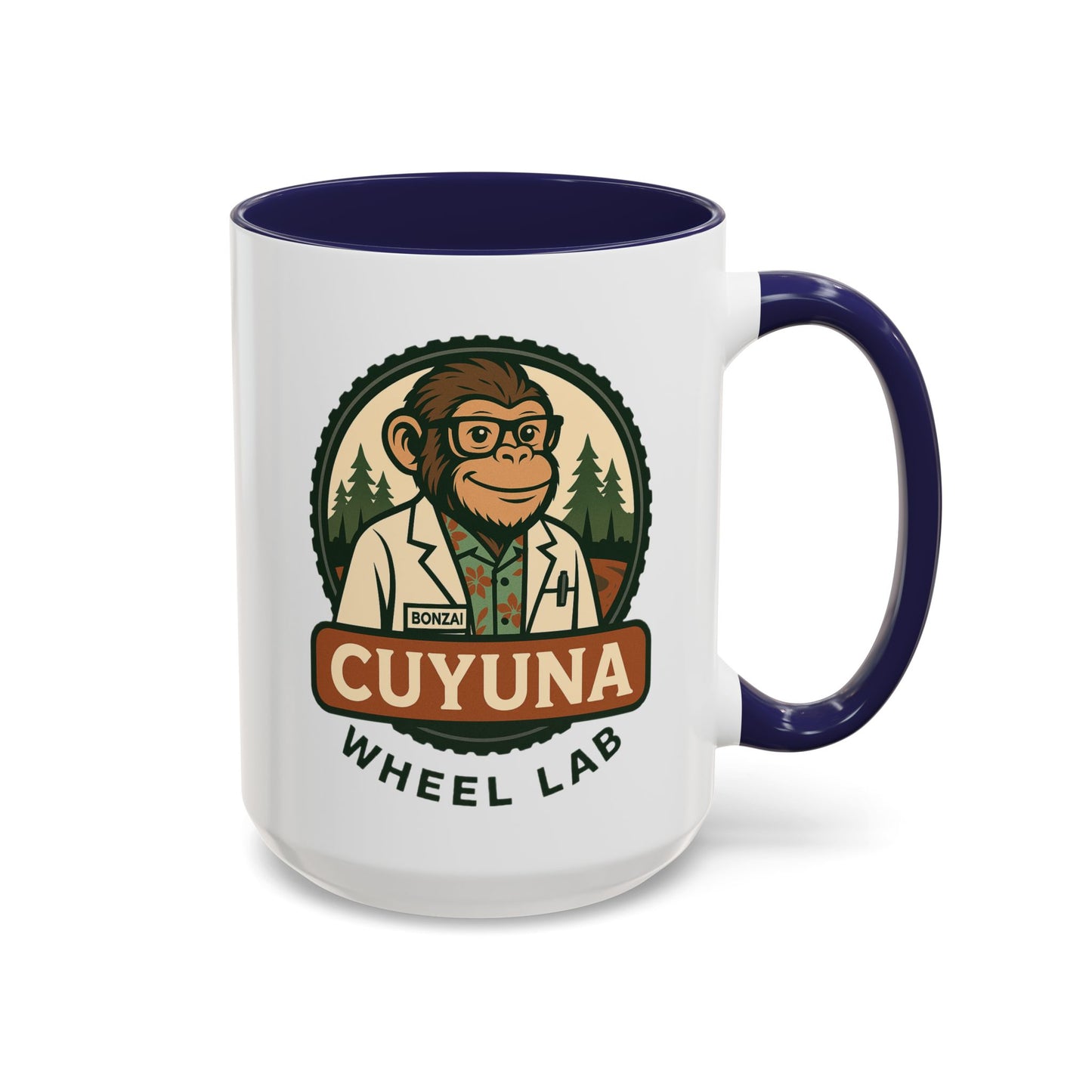 Cuyuna Wheel Lab Accent Coffee Mug - Perfect for Cyclists, Outdoor Enthusiasts, Gifts, Home Brewing, Campfire Mugs, Adventure