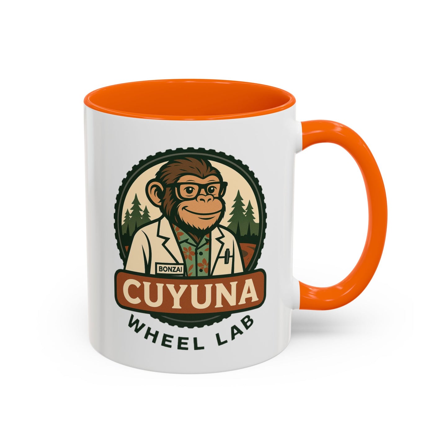Cuyuna Wheel Lab Accent Coffee Mug - Perfect for Cyclists, Outdoor Enthusiasts, Gifts, Home Brewing, Campfire Mugs, Adventure