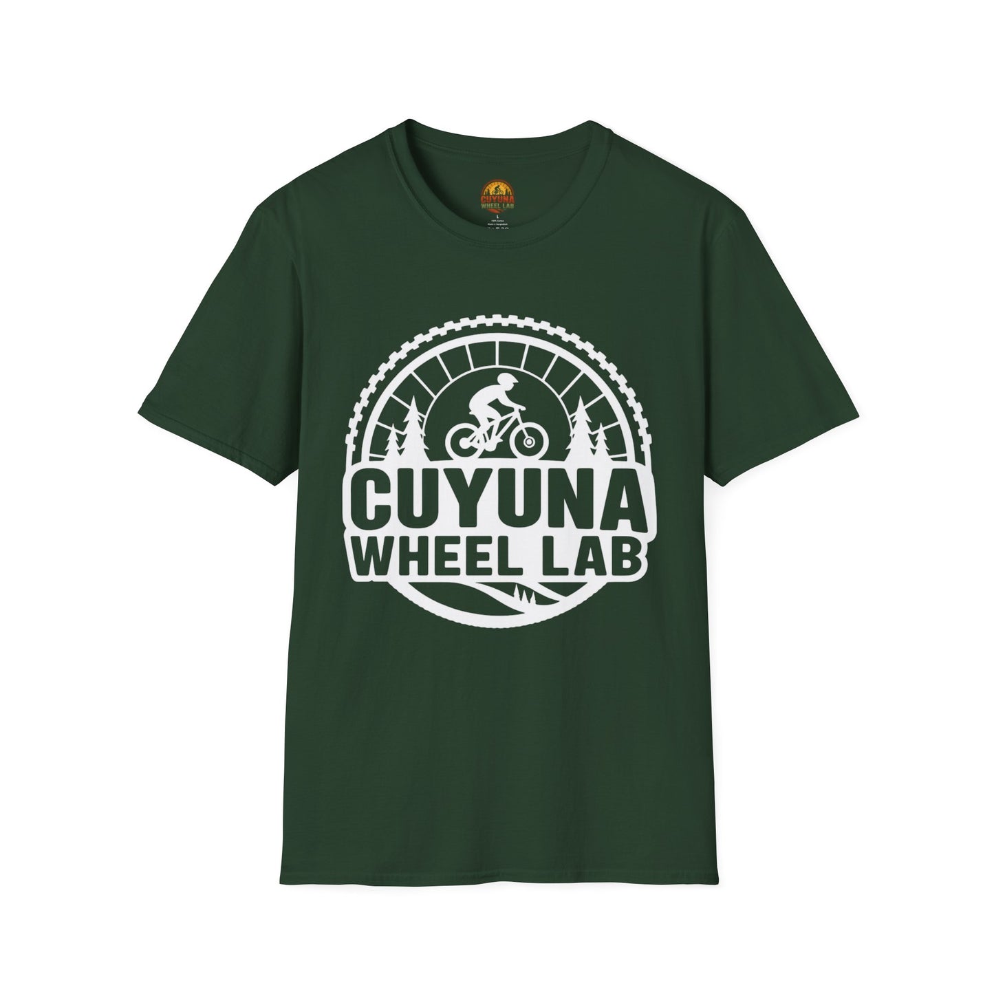 Cuyuna Wheel Lab T-Shirt, Unisex Cycling Shirt, Biking Gift, Mountain Bike Tee, Outdoor Adventure Apparel
