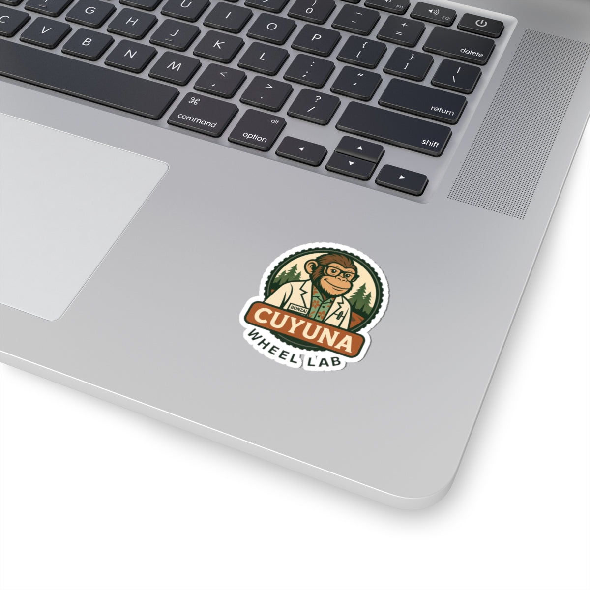 Cuyuna Wheel Lab Monkey Sticker - Fun Laptop Decal, Adventure Sticker, Custom Bumper Sticker, Cool Gift for Mechanics