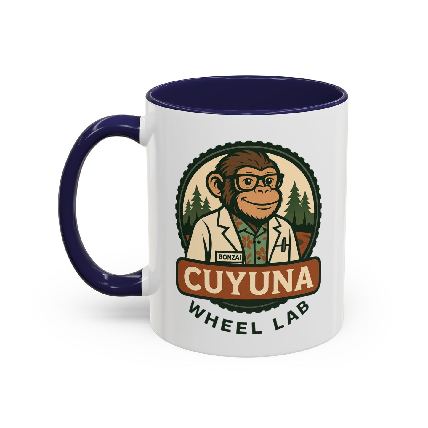 Cuyuna Wheel Lab Accent Coffee Mug - Perfect for Cyclists, Outdoor Enthusiasts, Gifts, Home Brewing, Campfire Mugs, Adventure