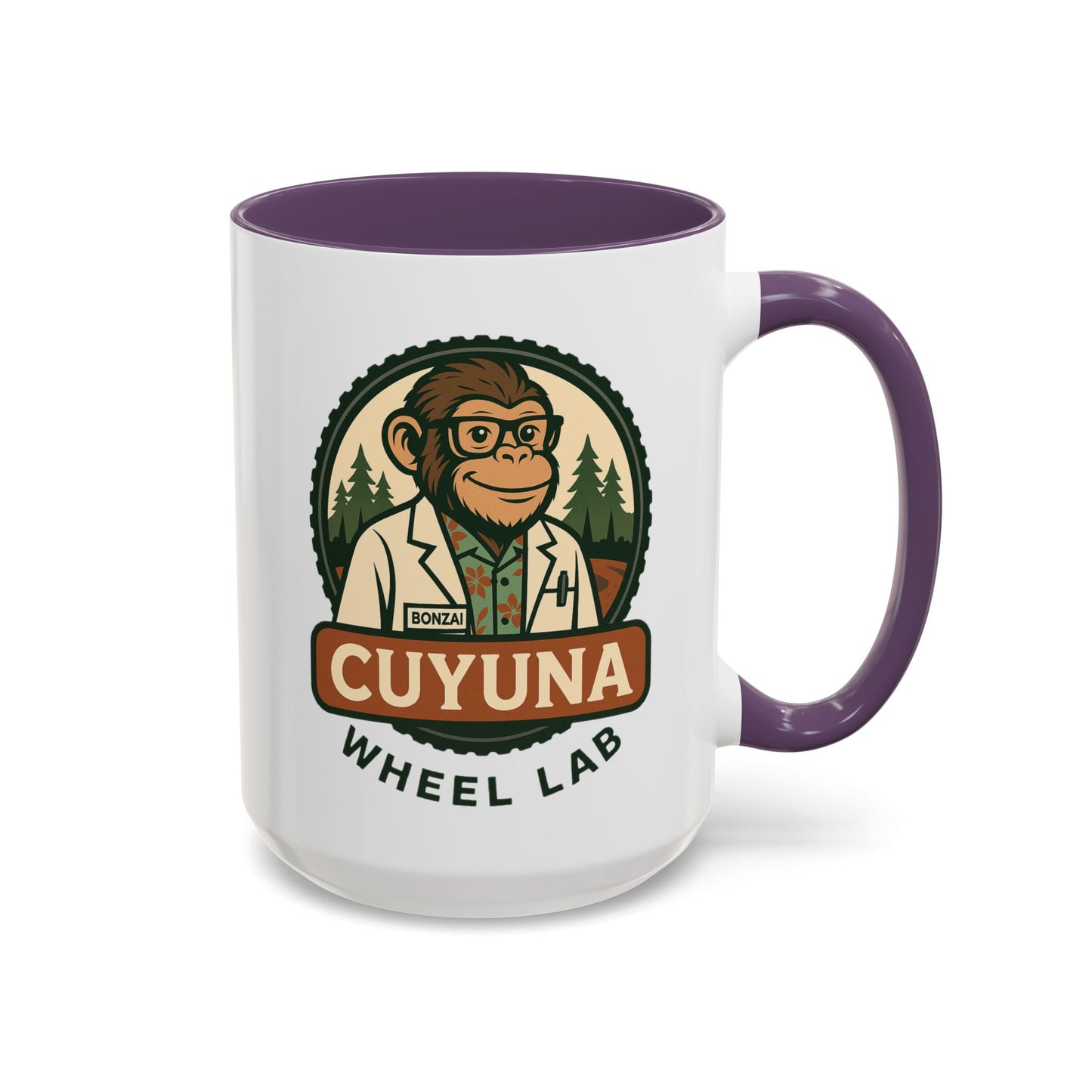 Cuyuna Wheel Lab Accent Coffee Mug - Perfect for Cyclists, Outdoor Enthusiasts, Gifts, Home Brewing, Campfire Mugs, Adventure