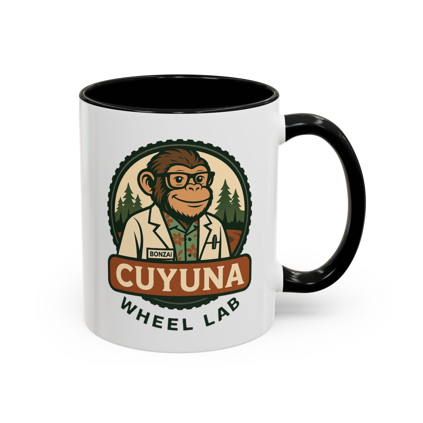 Cuyuna Wheel Lab Accent Coffee Mug - Perfect for Cyclists, Outdoor Enthusiasts, Gifts, Home Brewing, Campfire Mugs, Adventure