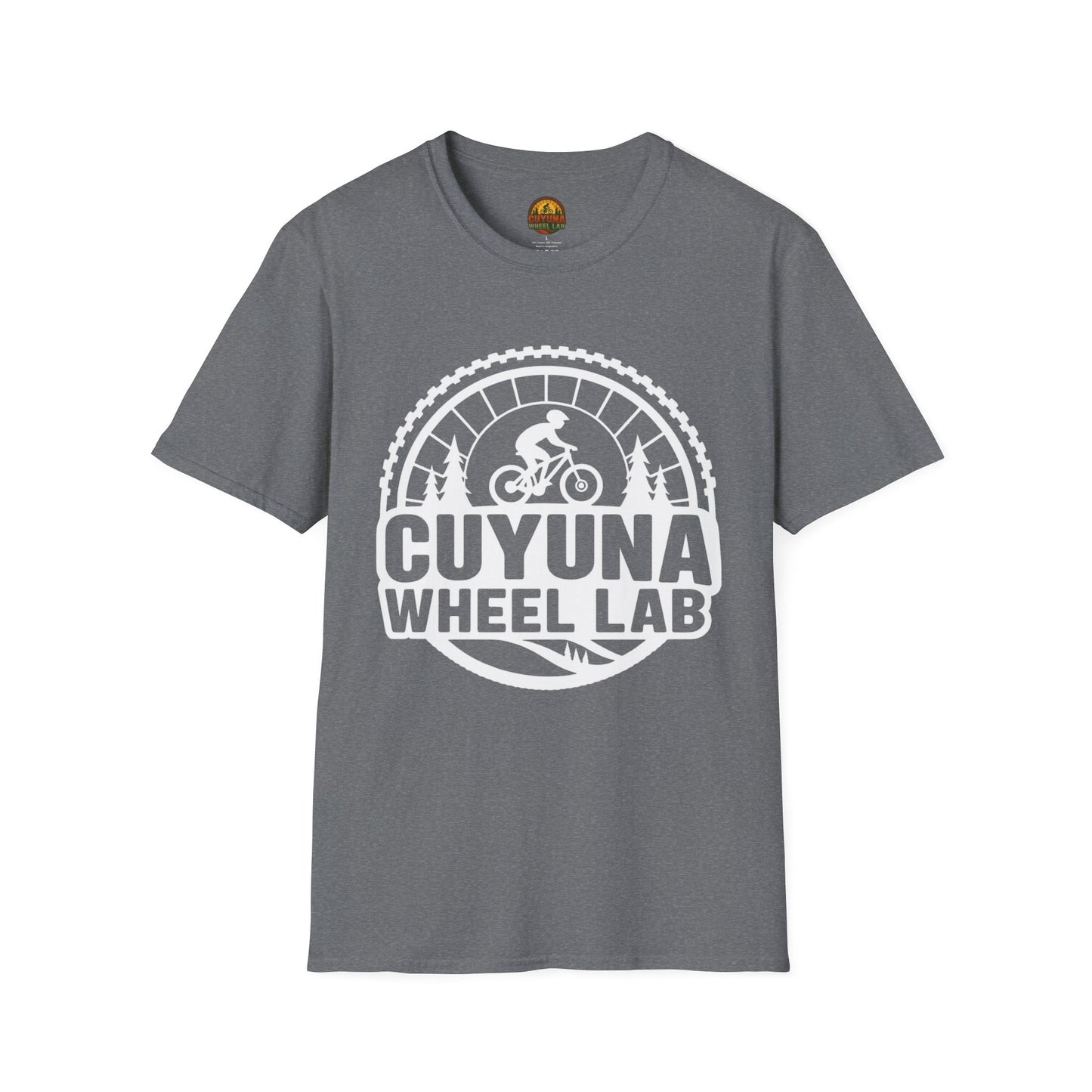 Cuyuna Wheel Lab T-Shirt, Unisex Cycling Shirt, Biking Gift, Mountain Bike Tee, Outdoor Adventure Apparel