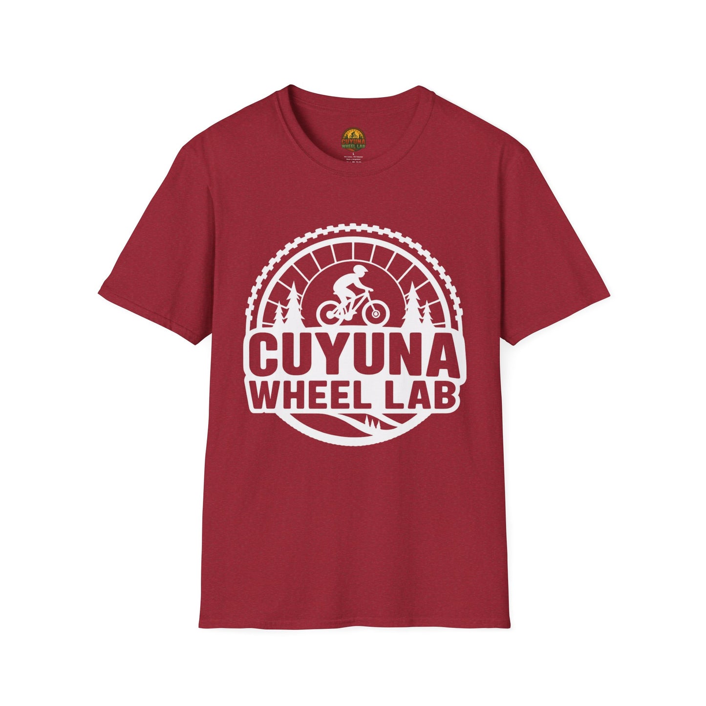 Cuyuna Wheel Lab T-Shirt, Unisex Cycling Shirt, Biking Gift, Mountain Bike Tee, Outdoor Adventure Apparel