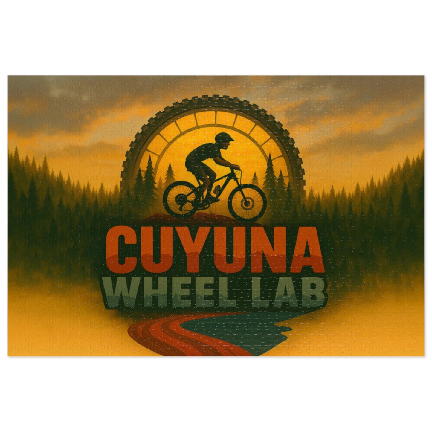 Cuyuna Wheel Lab Jigsaw Puzzle with Tin - Perfect for Family Game Nights, Gifts, Holiday Fun, Outdoor Enthusiasts