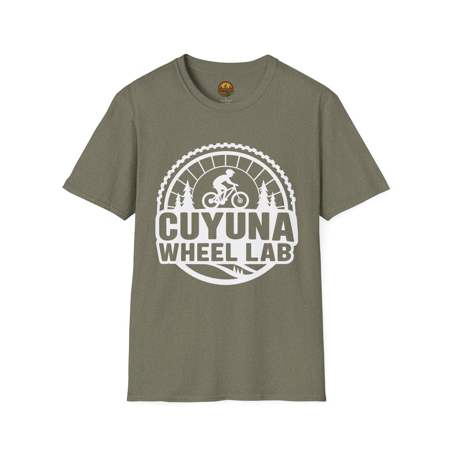 Cuyuna Wheel Lab T-Shirt, Unisex Cycling Shirt, Biking Gift, Mountain Bike Tee, Outdoor Adventure Apparel