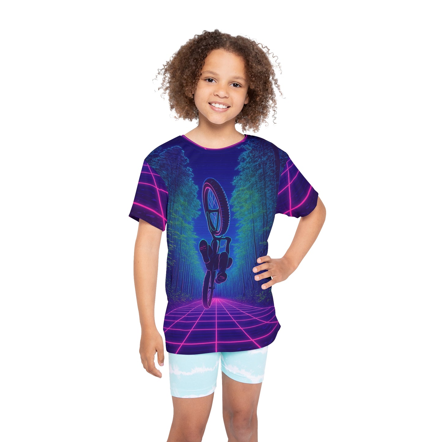 Kids Neon Retro Tech T Sports Jersey