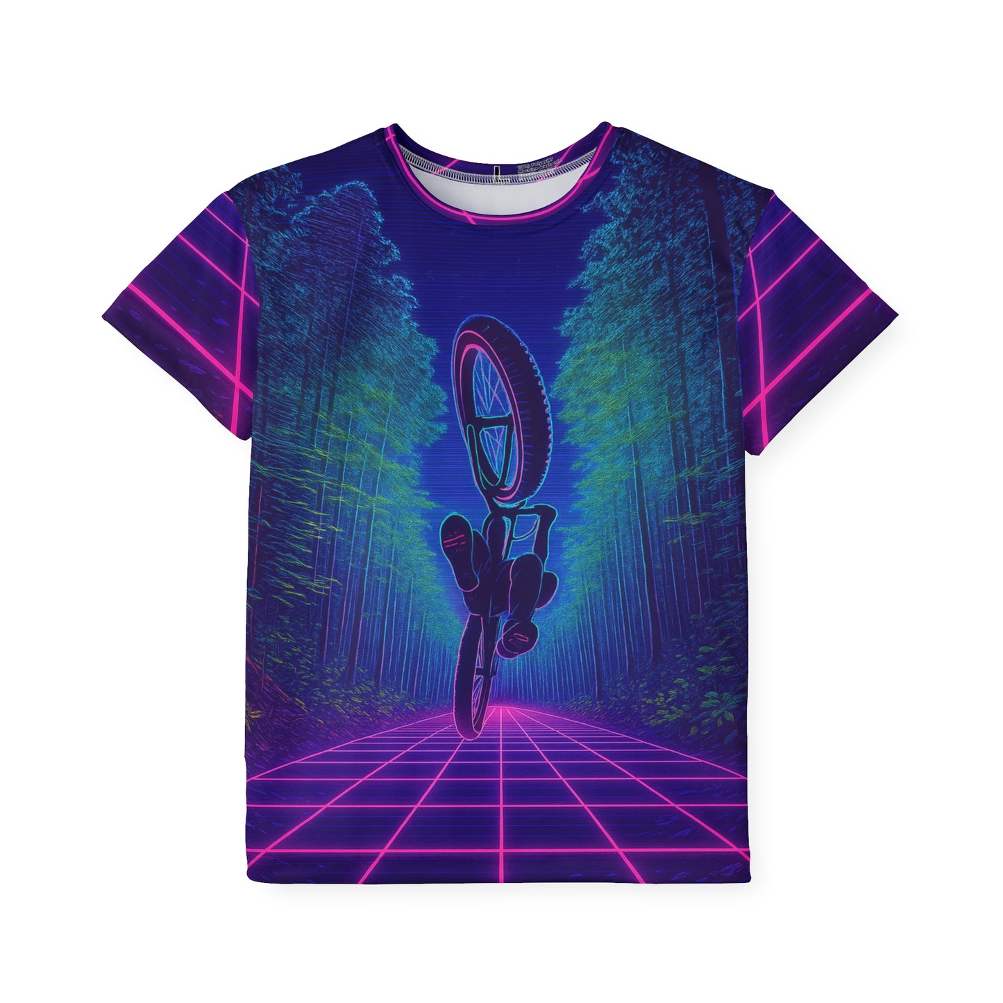Kids Neon Retro Tech T Sports Jersey