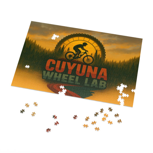 Cuyuna Wheel Lab Jigsaw Puzzle with Tin - Perfect for Family Game Nights, Gifts, Holiday Fun, Outdoor Enthusiasts