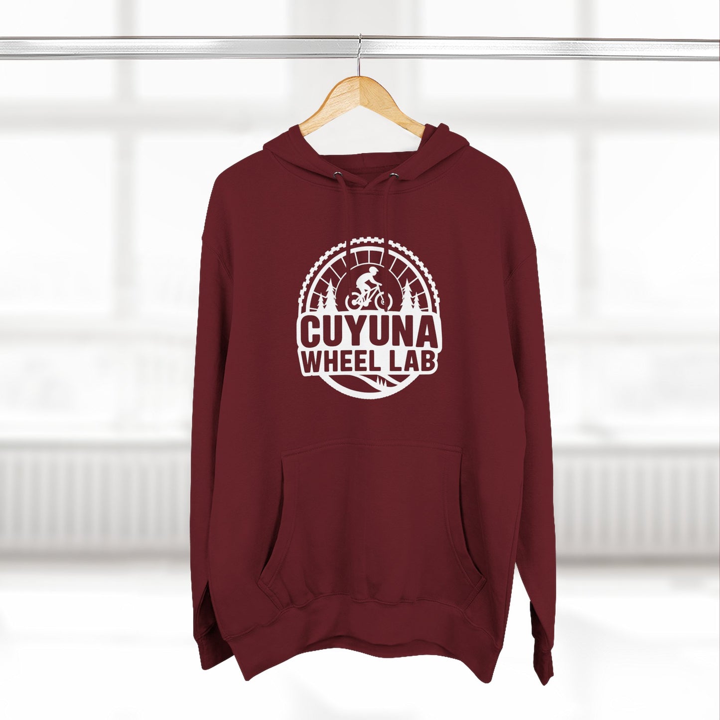 Cuyuna Wheel Lab Fleece Hoodie - Cozy Athletic Wear for Cyclists, Outdoor Adventure Gift, Casual Layering, Fall & Winter Hoodie, [...]