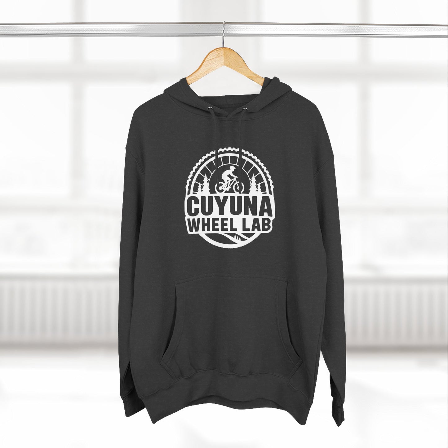 Cuyuna Wheel Lab Fleece Hoodie - Cozy Athletic Wear for Cyclists, Outdoor Adventure Gift, Casual Layering, Fall & Winter Hoodie, [...]