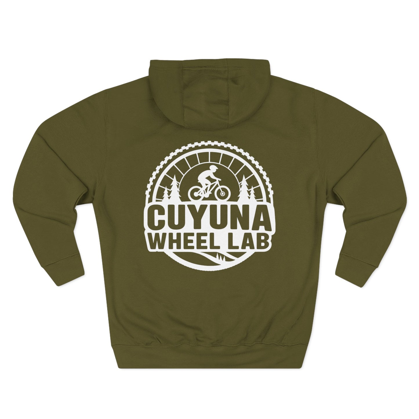 Cuyuna Wheel Lab Fleece Hoodie - Cozy Athletic Wear for Cyclists, Outdoor Adventure Gift, Casual Layering, Fall & Winter Hoodie, [...]