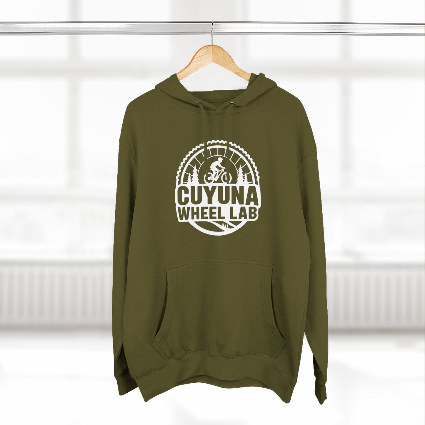 Cuyuna Wheel Lab Fleece Hoodie - Cozy Athletic Wear for Cyclists, Outdoor Adventure Gift, Casual Layering, Fall & Winter Hoodie, [...]
