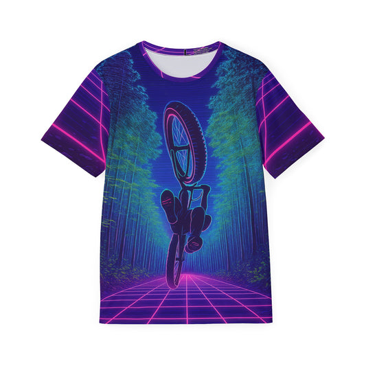 Retro Bicycle Neon Sports Tech T Jersey