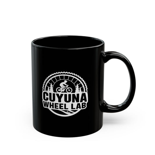 Cuyuna Wheel Lab Black Mug - Perfect Gift for Cyclists, Coffee Lovers, Birthday, Cycling Events, Outdoor Enthusiasts, Personal Use