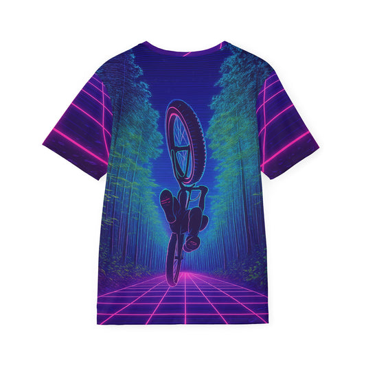 Retro Bicycle Neon Sports Tech T Jersey