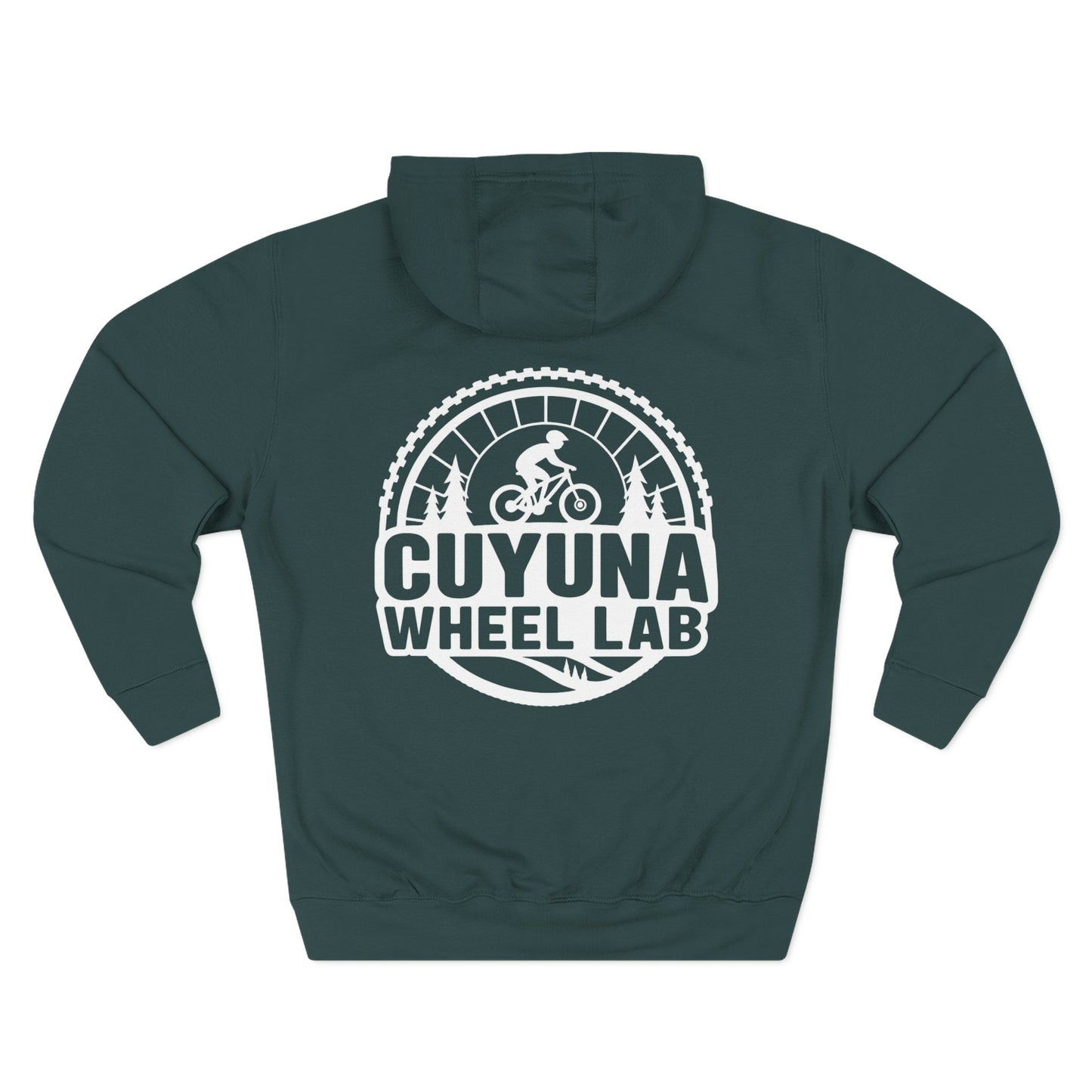 Cuyuna Wheel Lab Fleece Hoodie - Cozy Athletic Wear for Cyclists, Outdoor Adventure Gift, Casual Layering, Fall & Winter Hoodie, [...]