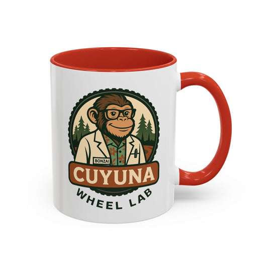 Cuyuna Wheel Lab Accent Coffee Mug - Perfect for Cyclists, Outdoor Enthusiasts, Gifts, Home Brewing, Campfire Mugs, Adventure