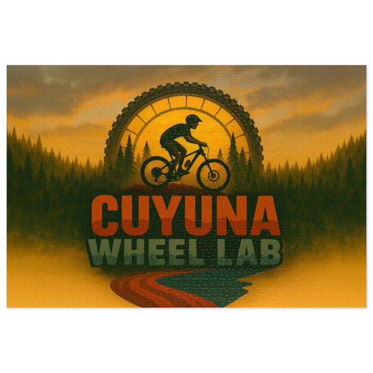 Cuyuna Wheel Lab Jigsaw Puzzle with Tin - Perfect for Family Game Nights, Gifts, Holiday Fun, Outdoor Enthusiasts