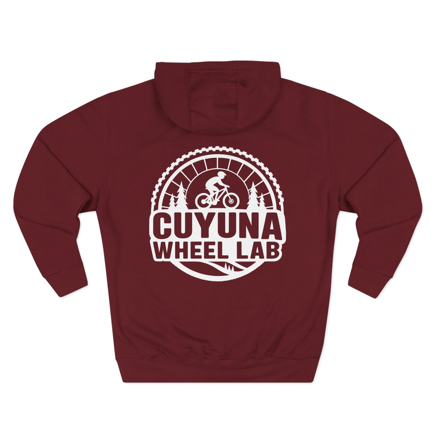 Cuyuna Wheel Lab Fleece Hoodie - Cozy Athletic Wear for Cyclists, Outdoor Adventure Gift, Casual Layering, Fall & Winter Hoodie, [...]