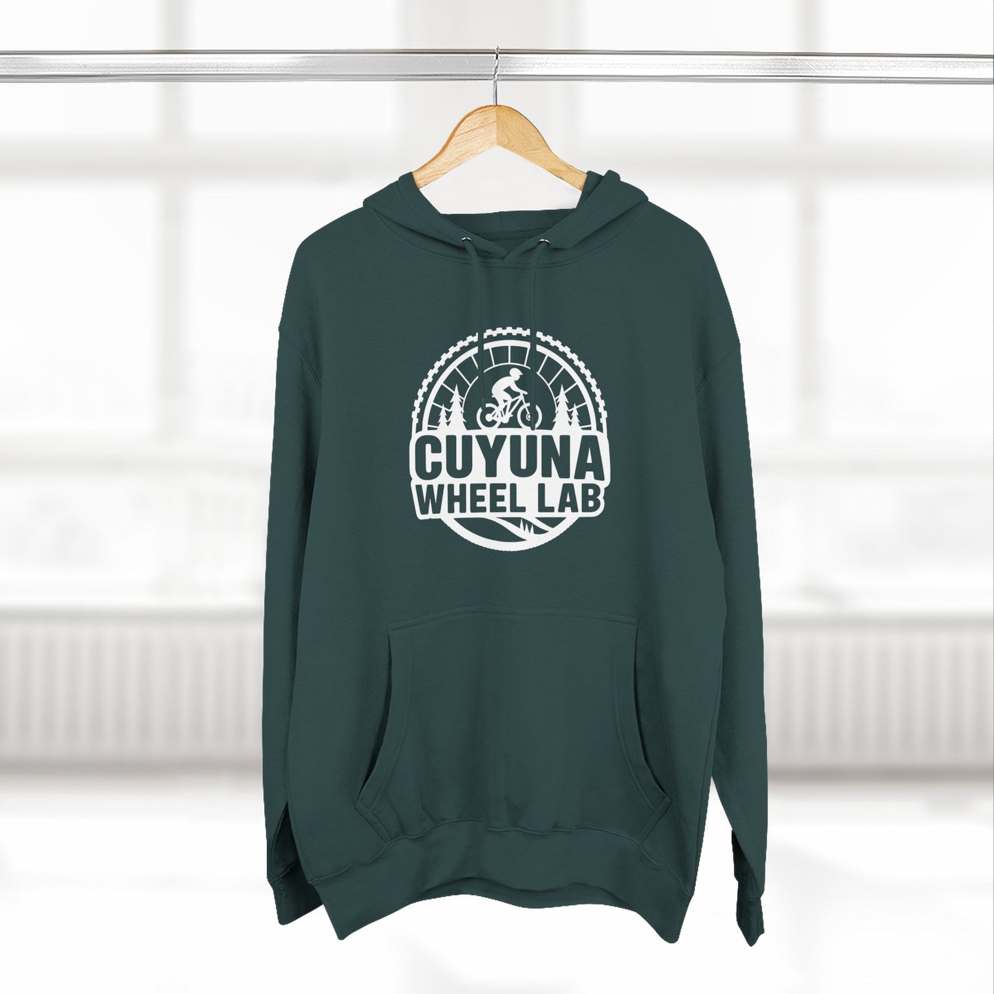 Cuyuna Wheel Lab Fleece Hoodie - Cozy Athletic Wear for Cyclists, Outdoor Adventure Gift, Casual Layering, Fall & Winter Hoodie, [...]